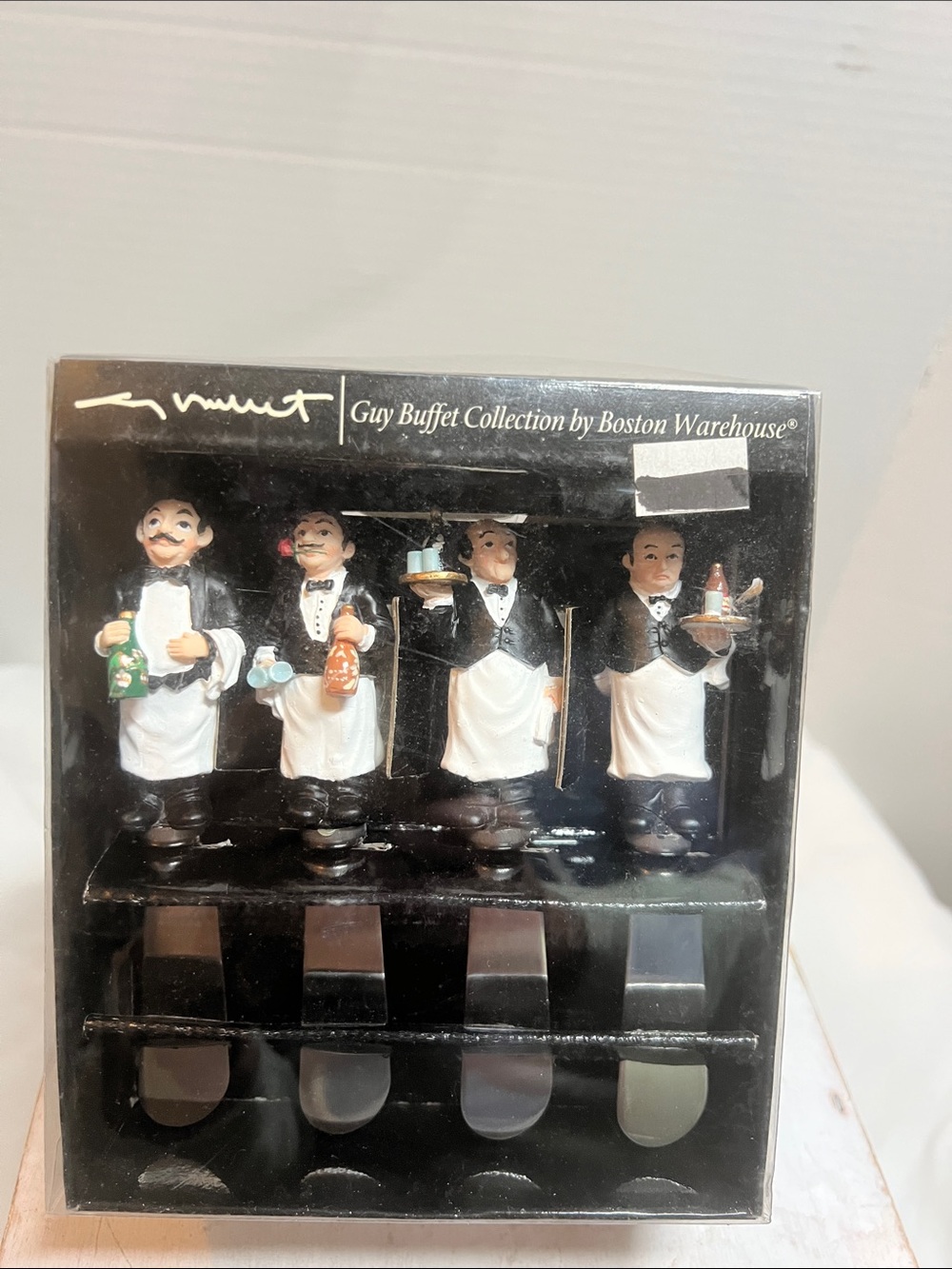 Boston Warehouse Black and White Guy Buffet Collection Box